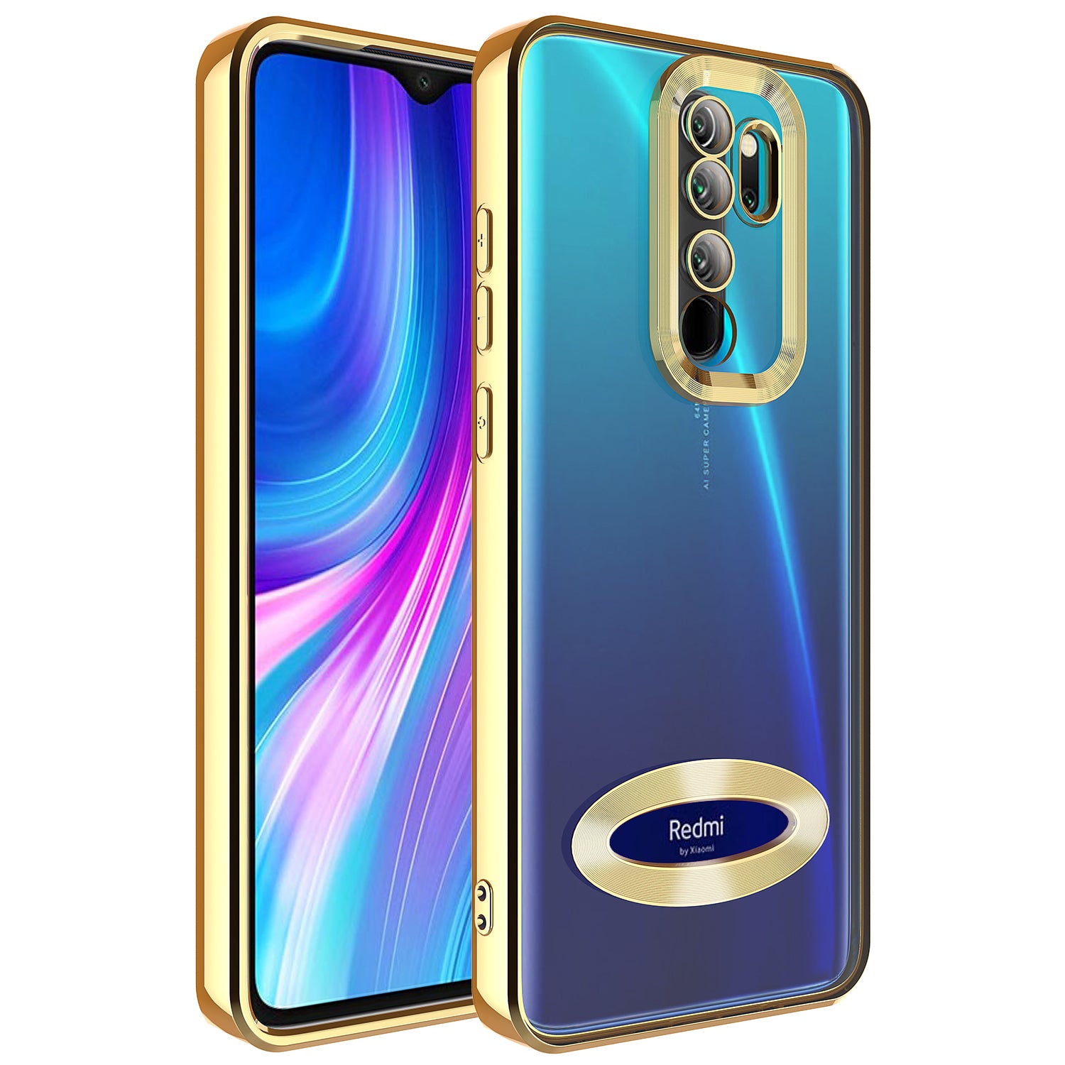 Xiaomi Redmi Note 8 Pro Uyumlu Kılıf Kamera Korumalı Logo Gösteren Zore Omega Kapak