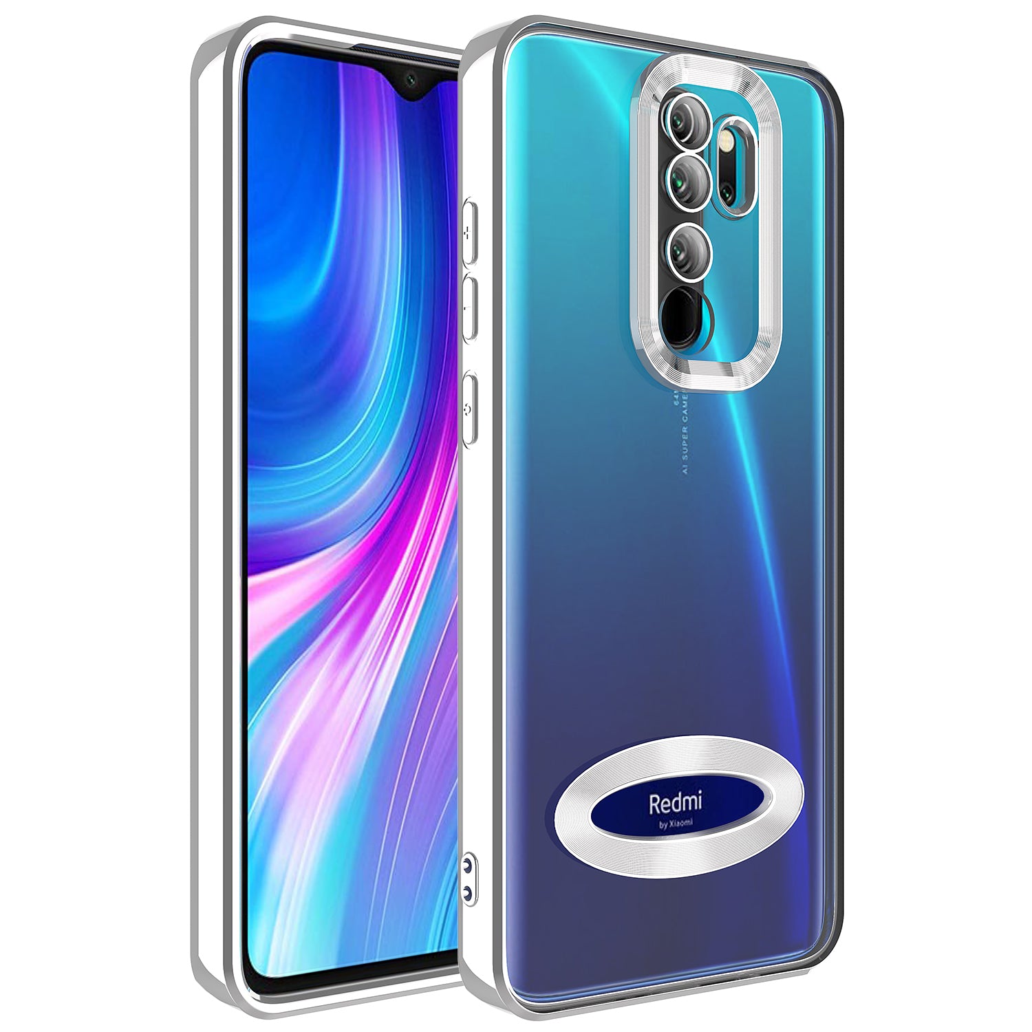 Xiaomi Redmi Note 8 Pro Uyumlu Kılıf Kamera Korumalı Logo Gösteren Zore Omega Kapak