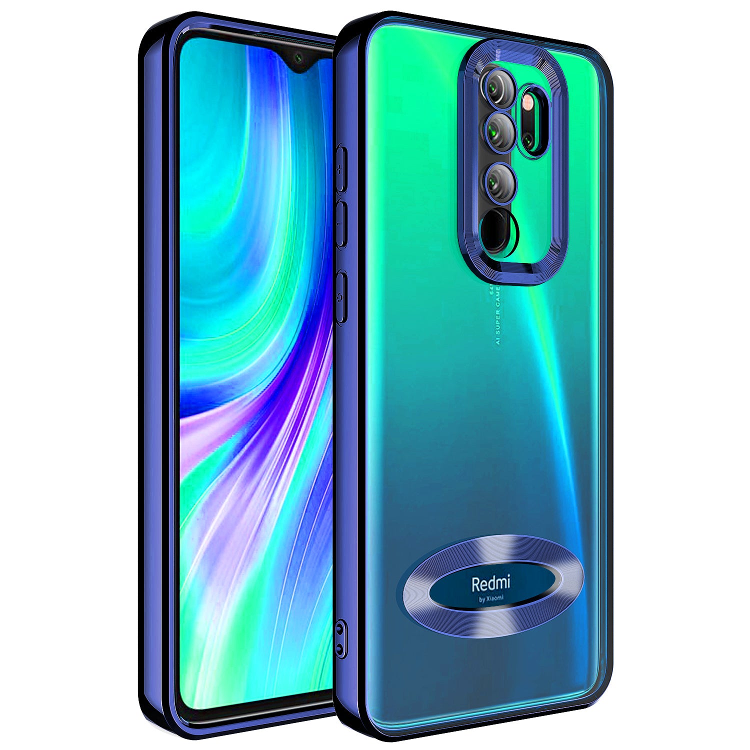 Xiaomi Redmi Note 8 Pro Uyumlu Kılıf Kamera Korumalı Logo Gösteren Zore Omega Kapak