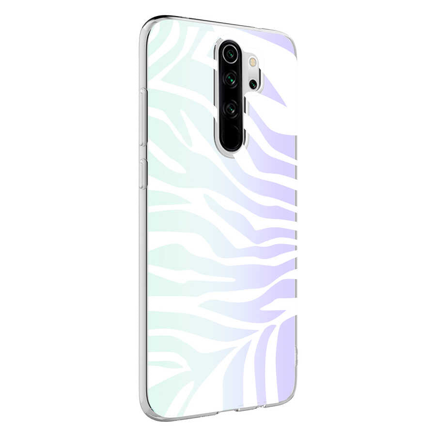 Xiaomi Redmi Note 8 Pro Uyumlu Kılıf Zore M-Blue Desenli Kapak