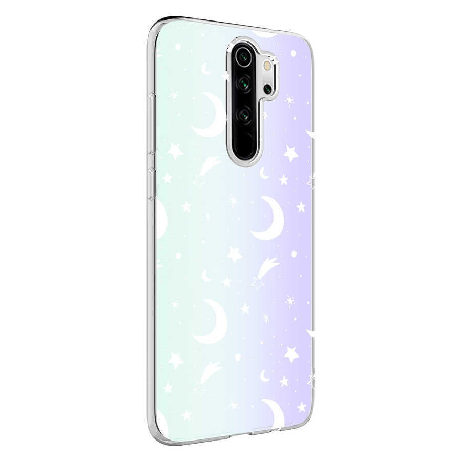 Xiaomi Redmi Note 8 Pro Uyumlu Kılıf Zore M-Blue Desenli Kapak