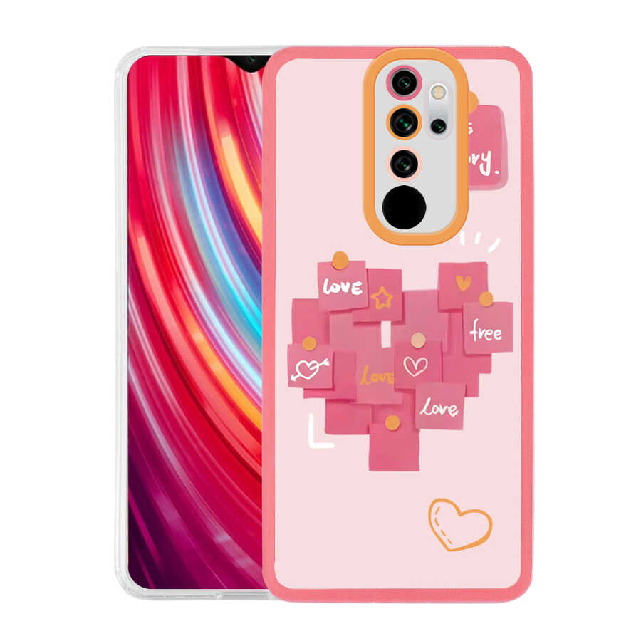 Xiaomi Redmi Note 8 Pro Uyumlu Kılıf Zore M-Fit Desenli Kapak