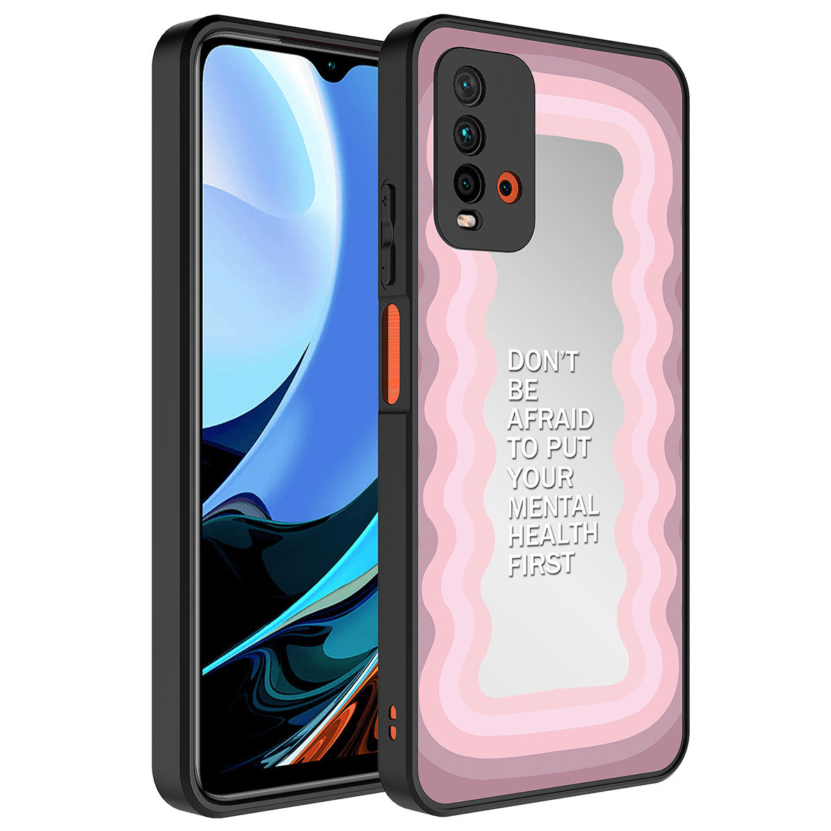 Xiaomi Redmi Note 9 4G Uyumlu Kılıf Aynalı Desenli Kamera Korumalı Parlak Zore Mirror Kapak