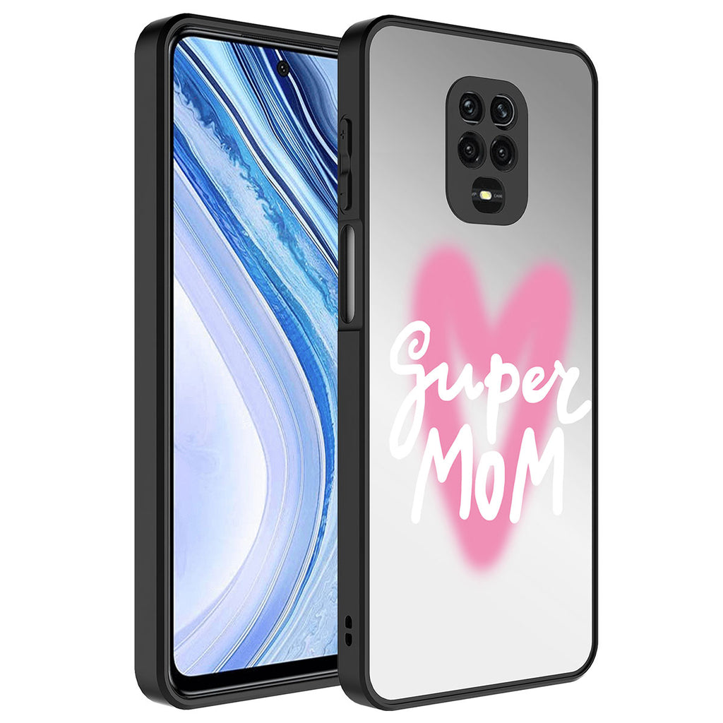 Xiaomi Redmi Note 9 Pro Uyumlu Kılıf Aynalı Desenli Kamera Korumalı Parlak Zore Mirror Kapak