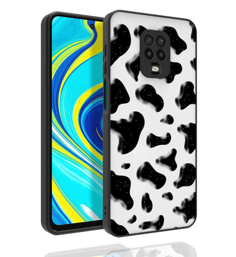 Xiaomi Redmi Note 9 Pro Uyumlu Kılıf Desenli Kamera Korumalı Parlak Zore Nora Kapak