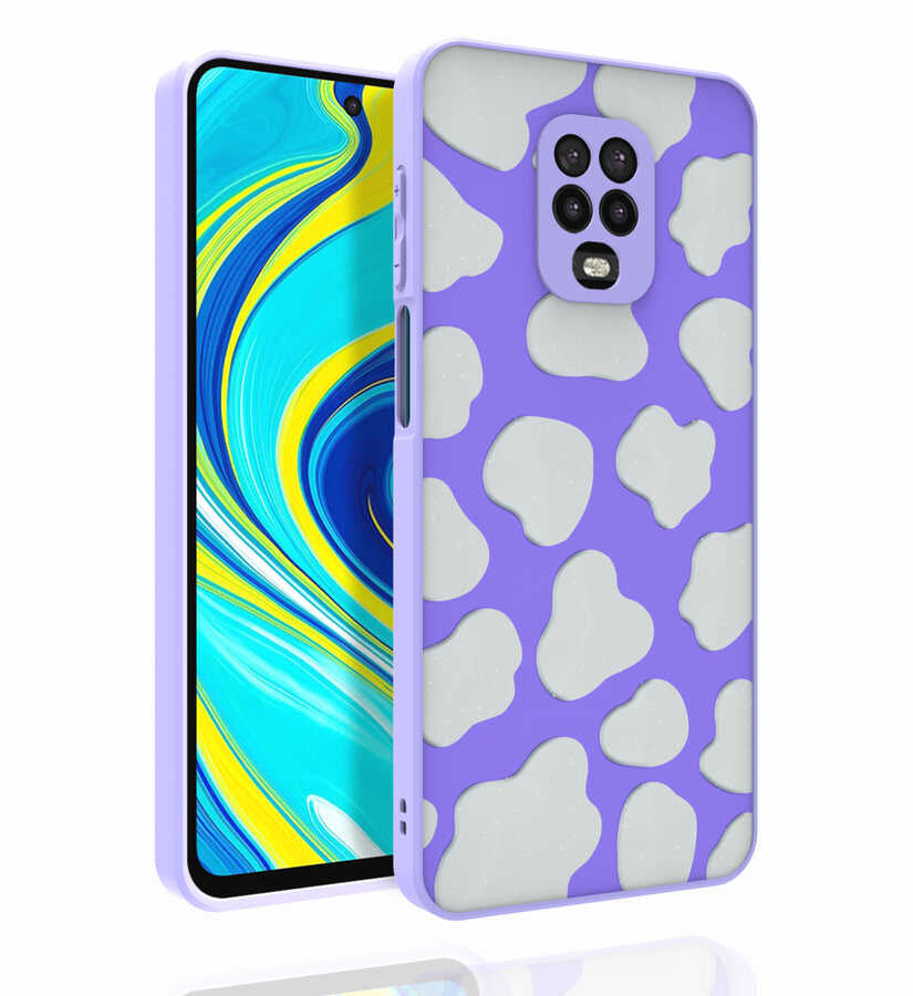 Xiaomi Redmi Note 9 Pro Uyumlu Kılıf Desenli Kamera Korumalı Parlak Zore Nora Kapak
