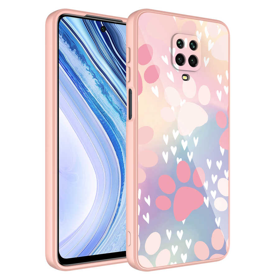 Xiaomi Redmi Note 9 Pro Uyumlu Kılıf Kamera Korumalı Desenli Sert Silikon Zore Epoksi Kapak