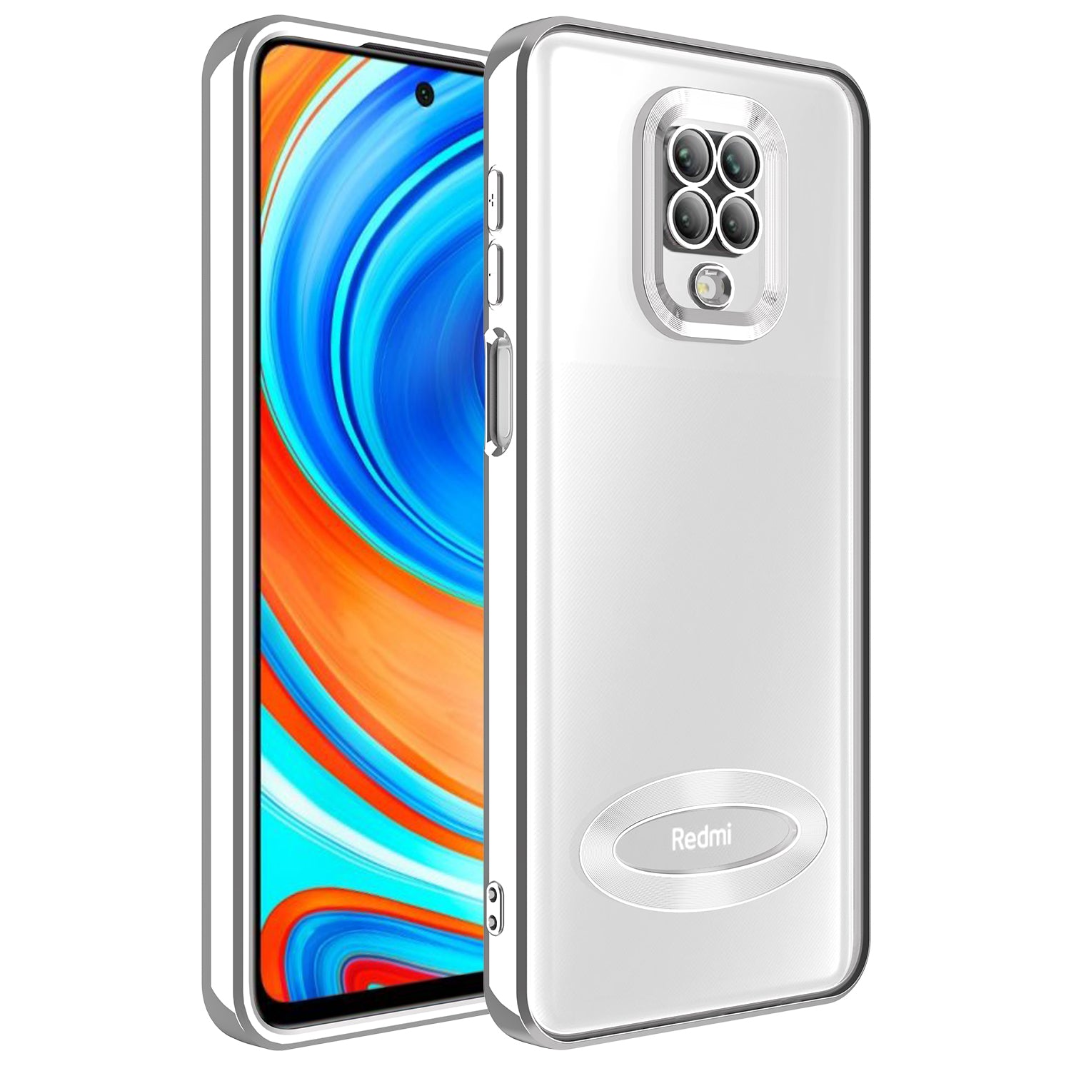 Xiaomi Redmi Note 9 Pro Uyumlu Kılıf Kamera Korumalı Logo Gösteren Zore Omega Kapak