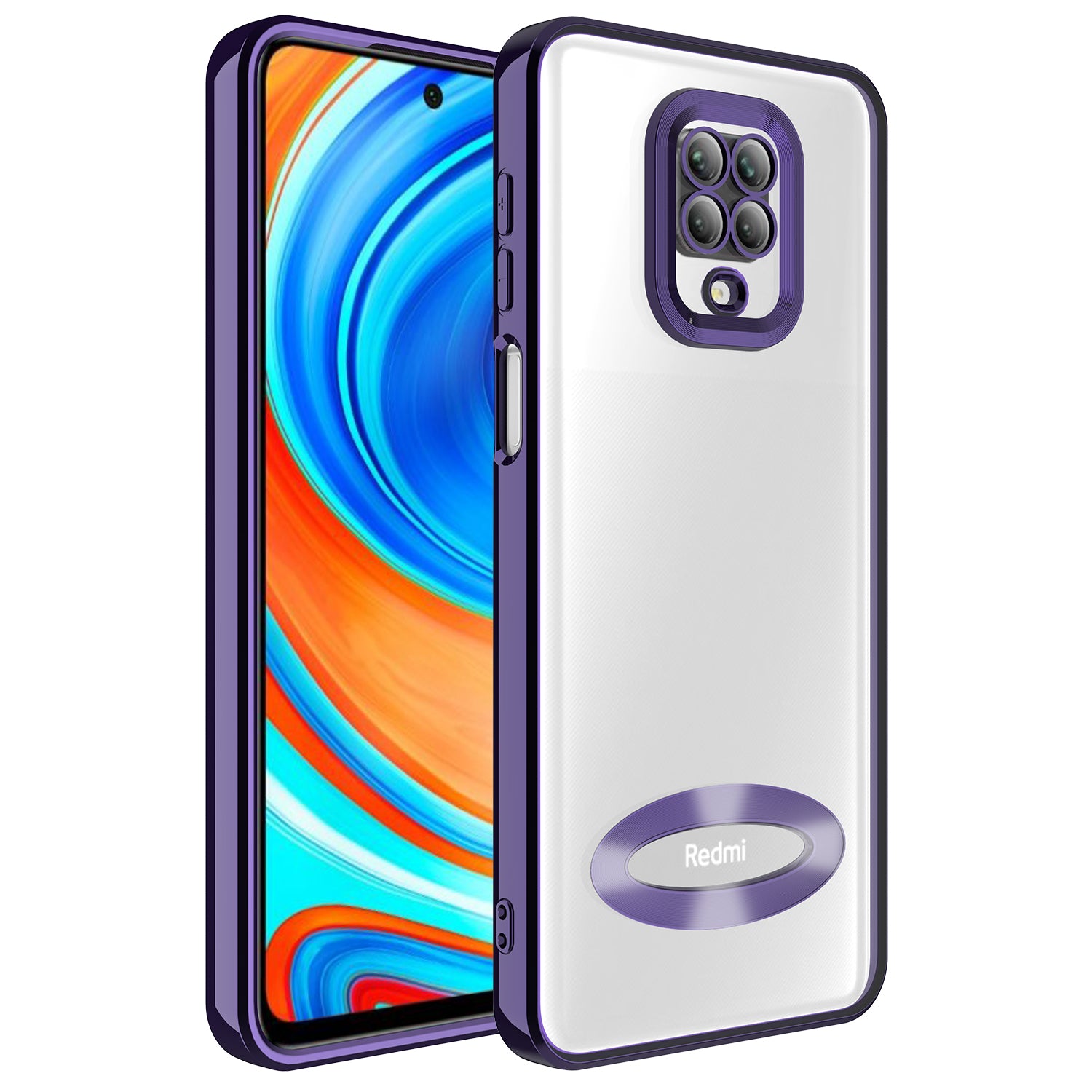 Xiaomi Redmi Note 9 Pro Uyumlu Kılıf Kamera Korumalı Logo Gösteren Zore Omega Kapak