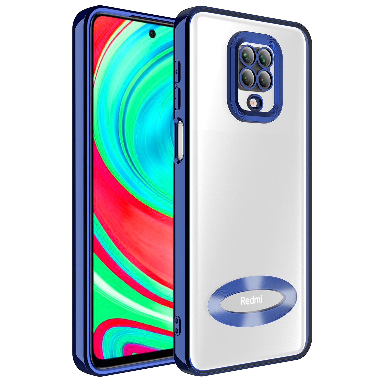 Xiaomi Redmi Note 9 Pro Uyumlu Kılıf Kamera Korumalı Logo Gösteren Zore Omega Kapak
