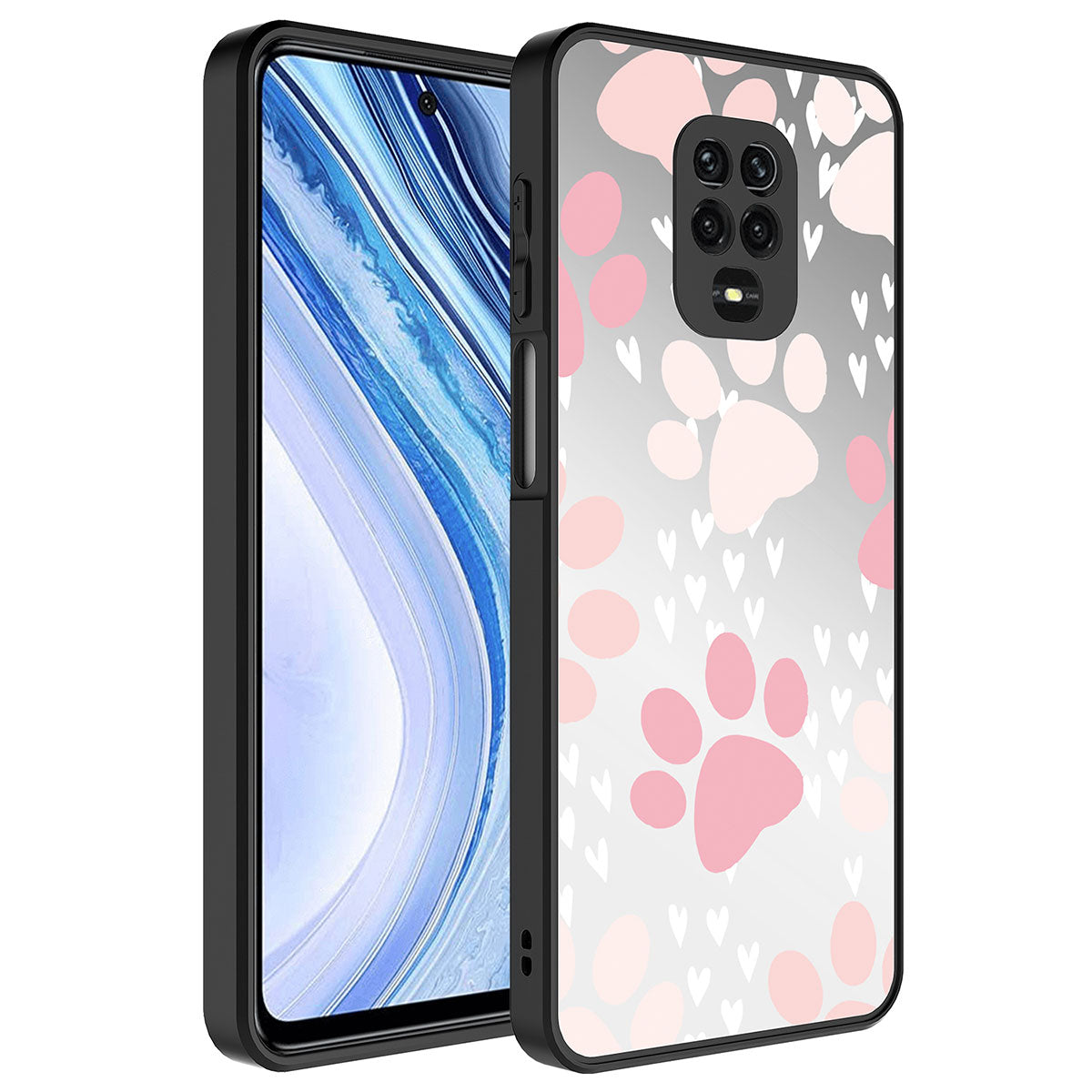 Xiaomi Redmi Note 9S Uyumlu Kılıf Aynalı Desenli Kamera Korumalı Parlak Zore Mirror Kapak