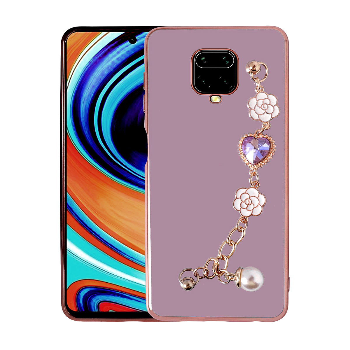 Xiaomi Redmi Note 9S Uyumlu Kılıf El Tutamaçlı Kamera Korumalı Zore Taka Silikon Kapak