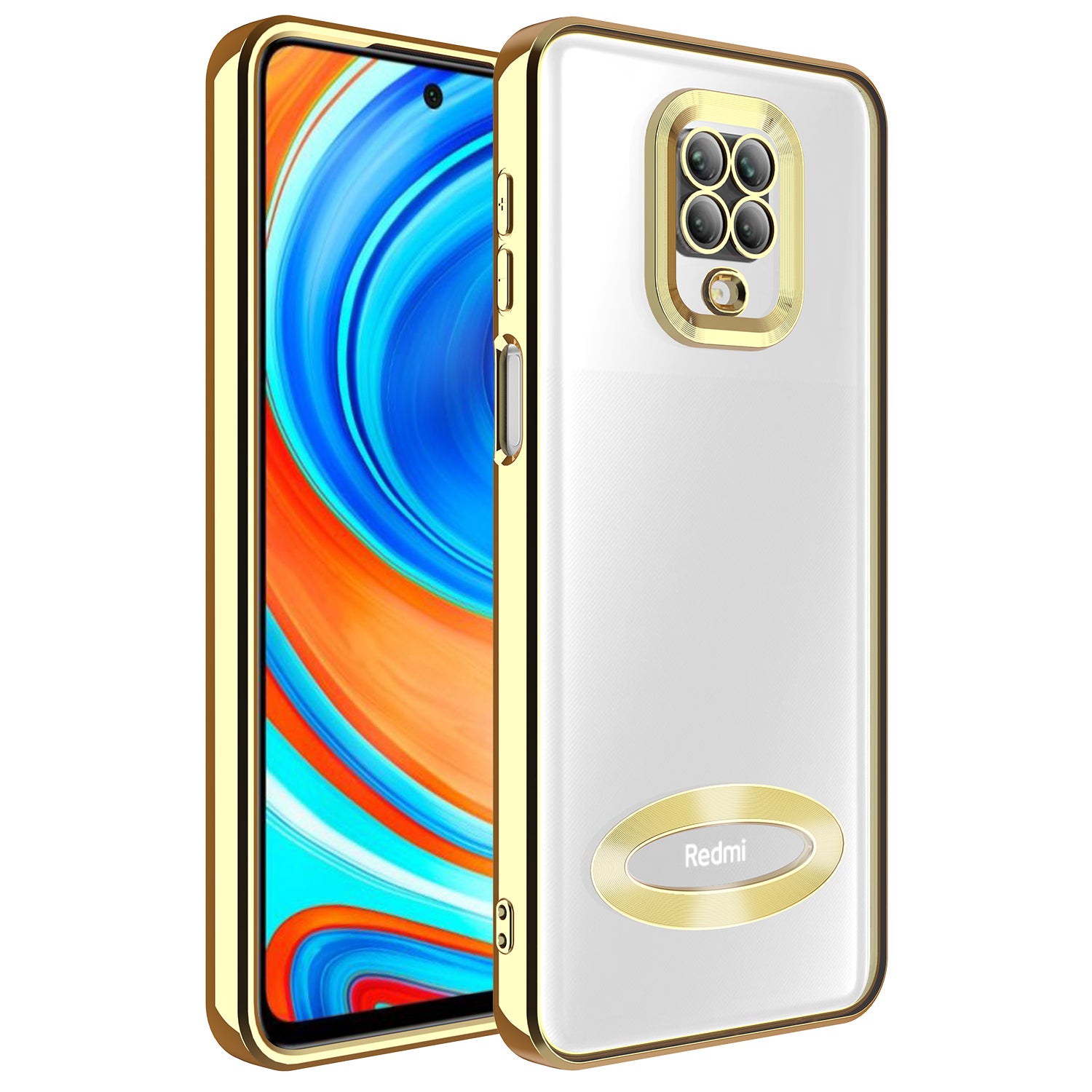 Xiaomi Redmi Note 9S Uyumlu Kılıf Kamera Korumalı Logo Gösteren Zore Omega Kapak