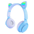 Zore M6 Pro Cat RGB Led Işıklı Kedi Kulağı Band Tasarımlı Ayarlanabilir ve Katlanabilir Kulak Üstü Bluetooth Kulaklık