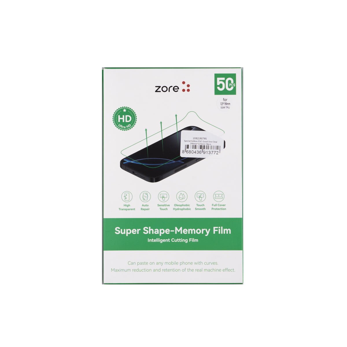Zore Special Edition PVC Good One Clear Ekran Koruyucu 196mm x 125mm 50 Adet